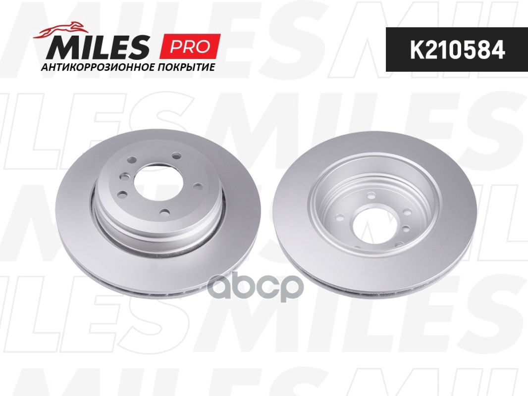 Диск тормозной (серия PRO с антикоррозионным покрытием) BMW 5 E60/61 520-530 03-10 задний D320мм.  K210584 Miles арт. K210584