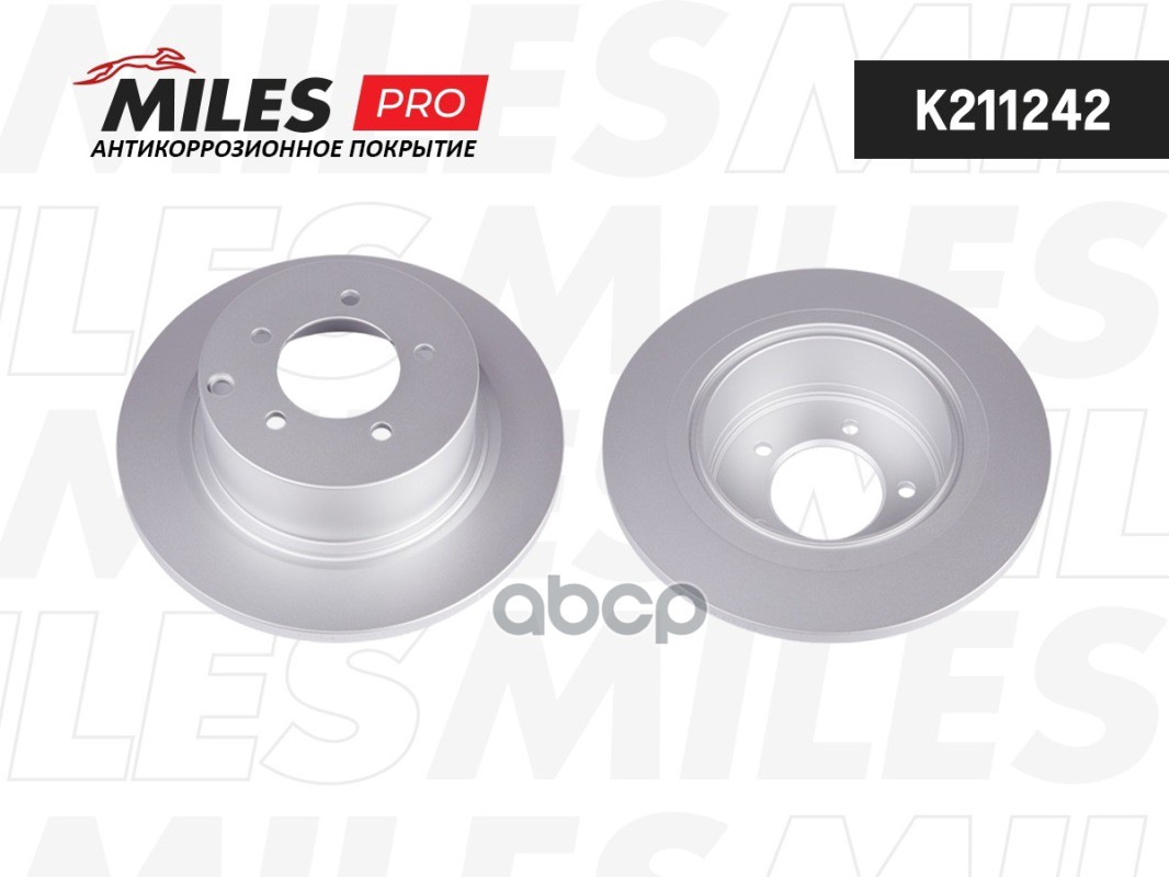 Диск тормозной MITSUBISHI ASX 10-/OUTLANDER 06- задний Miles арт. k211242