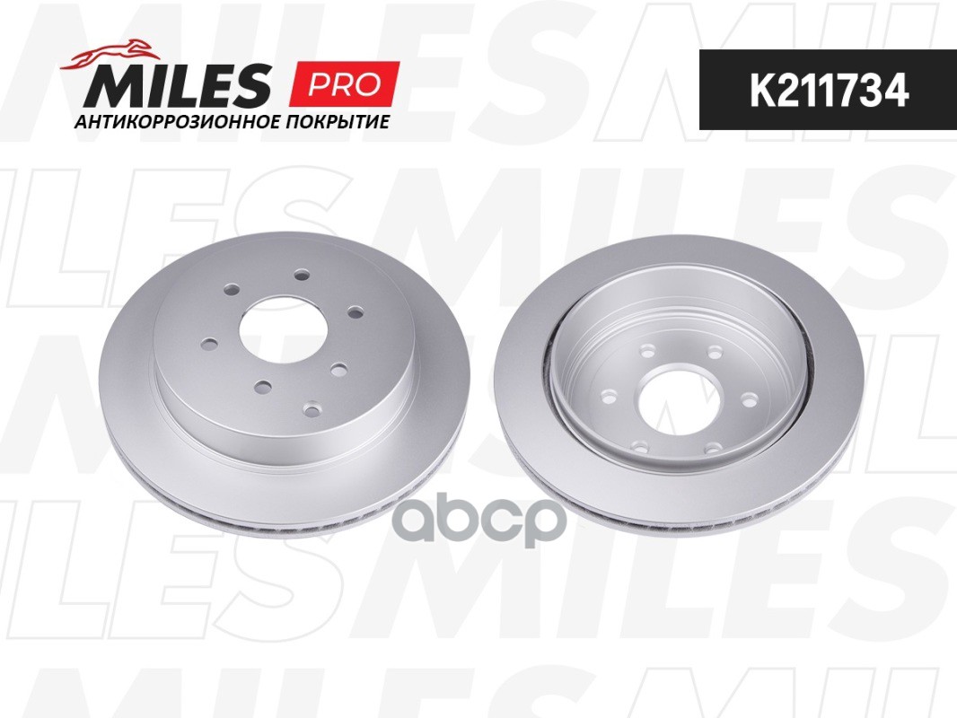 Диск тормозной (серия PRO с антикоррозионным покрытием) NISSAN PATROL Y62 10-/INFINITI QX56 10- задний  K211734 Miles арт. K2...