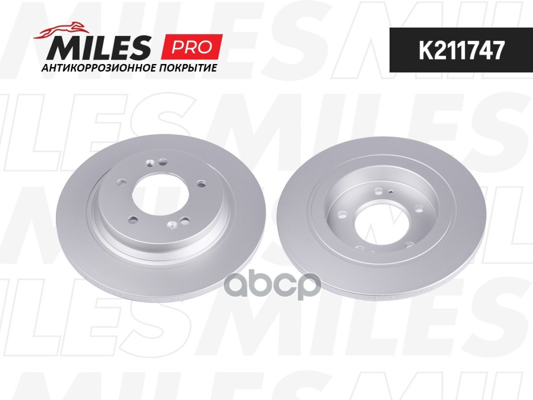 Диск тормозной HYUNDAI GRANDEUR 11-/KIA OPTIMA 12- задний D=284мм. Miles арт. k211747