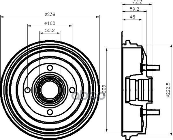Снят С Производства. Барабан Тормозной Задн. Fiesta Iii (Gfj)  Fiesta Kasten (Fvd) Mintex арт. mbd045