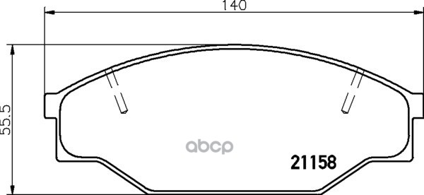 Колодки Торм.пер. Toyota Hi-Ace, Hi-Lux, Vw Taro Mintex арт. MDB1334