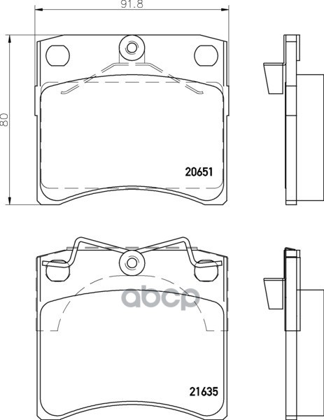Колодки Тормозные Дисковые Передн. Combi Autob?S (T2) Combi Bus (T2) Eurovan / Caravelle Iv Bus (70X Mintex арт. mdb1822