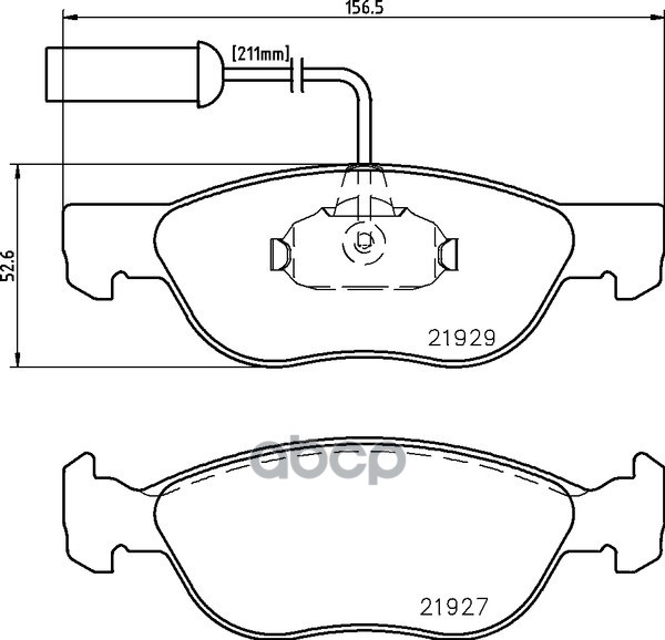 Колодки Тормозные Дисковые Передн. 145 (930) 146 (930) Gtv (916C_) Spider (916S_) Mintex арт. mdb1829