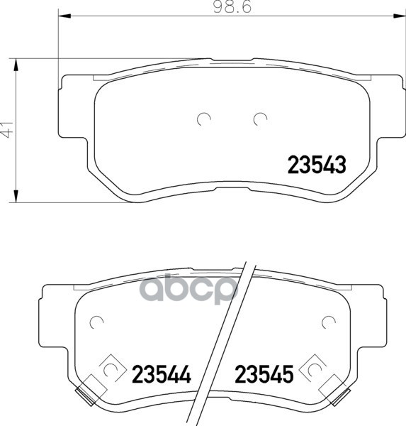 Колодки Тормозные Дисковые Задн. Avante Stufenheck (Hd) Azera (Tg) Click (Tb) Elantra Kombi Elantra Mintex арт. mdb2036
