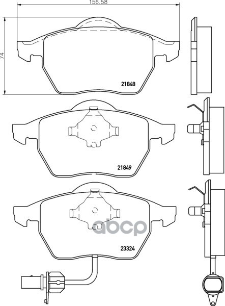Колодки Тормозные Дисковые Передн. Galaxy (Wgr) Alhambra (7V8  7V9) Sharan (7M8  7M9  7M6) Mintex арт. mdb2102