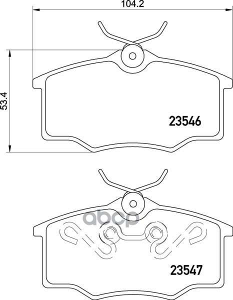 Колодки Тормозные Дисковые Передн. Gol Country Gol Parati Pointer Pointer Pickup Pointer Pick-Up Sav Mintex арт. mdb2127