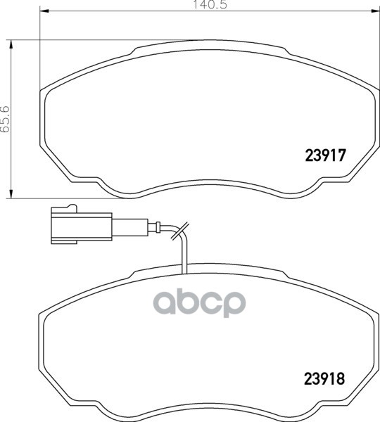 Колодки Тормозные Дисковые К-Т 4 Шт. Mdb2328 Mintex арт. MDB2328