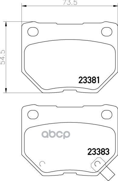 Колодки торм.пер. Subaru Impreza Mintex арт. MDB2562