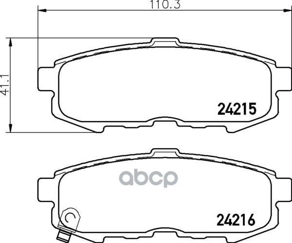 Колодки Тормозные Дисковые Задн. Mpv Mk Ii (Lw) Mpv Ii (Lw) Mintex арт. mdb2666