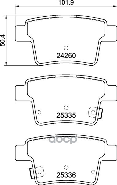 Колодки Тормозные Дисковые Задн. Metrostar Mondeo Iii (B5y) Mondeo Mk Iii (B5y) Mondeo Iii Clipper ( Mintex арт. mdb2691