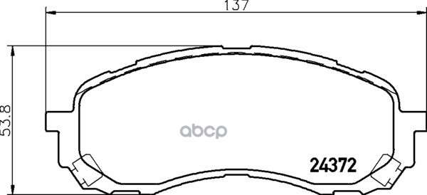 Колодки Тормозные Дисковые Передн. Impreza Estate (Gd  Gg) Impreza Kombi (Gd  Gg) Impreza Saloon (Gd Mintex арт. mdb2723