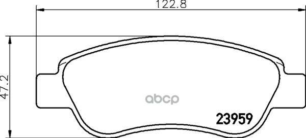 Колодки Тормозные Дисковые Передн. C1 (Pm_  Pn_) C1 Ii 107 108 Aygo (Wnb1_  Kgb1_) Aygo (Pab4_  Kgb4 Mintex арт. mdb2743