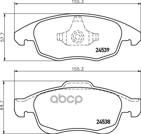 Колодки тормозные дисковые к-т 4 шт. MDB2890 Mintex арт. MDB2890