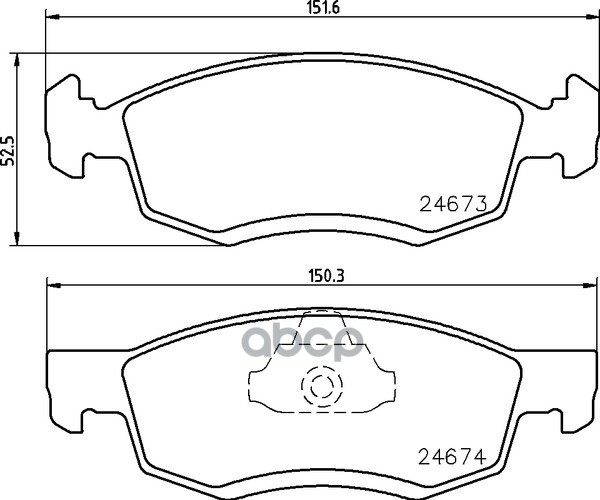 Колодки Тормозные Дисковые Передн. Logan Express (Fs_) Logan Mcv (Ks_) Logan Pick-Up (Us_) Logan Pic Mintex арт. mdb2962