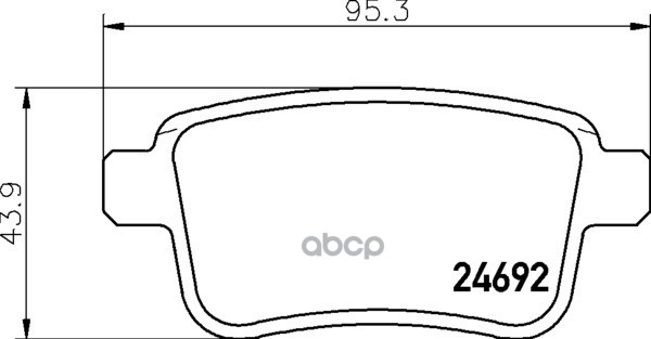 Колодки тормозные дисковые задн. KANGOO / GRAND KANGOO (KW0/1_) KANGOO BE BOP (KW0/1_) KANGOO Expres Mintex арт. mdb2964