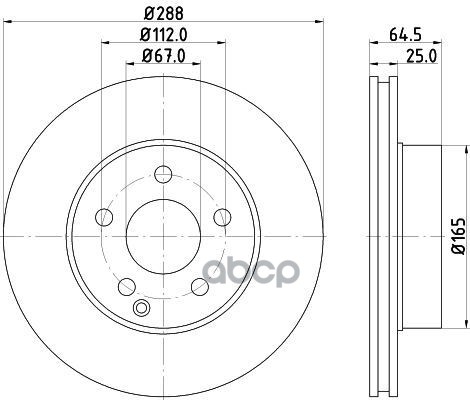 Диск Тормозной 6 Rui Yi  C-Class (W204)  C-Class Coupe (C204)  C-Class T-Model (S204) Mintex арт. mdc2057c
