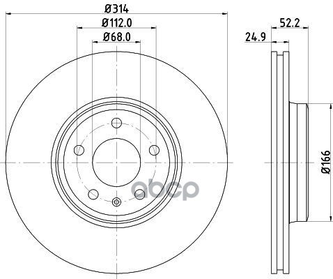 Диск Тормозной A4 (8K2  B8)  A4 Allroad (8Kh  B8)  A4 Avant (8K5  B8)  A4l Saloon (8K2  B8)  A5 (8T3 Mintex арт. mdc2200c