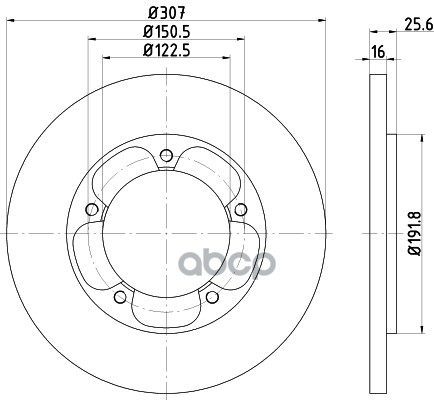 Диск Тормозной Задн. Transit Bus  Transit Kasten  Transit Pritsche/Fahrgestell Mintex арт. mdc2694