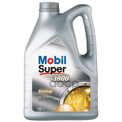 Mobil Масло Моторное Синтетическое 5Л - Mobil Super 3000 X1 5W40 A3, B3, B4 Sm, Sl, Sj, Sn, Cf Пао Автоваз, Vw 505 00, Vw 502...