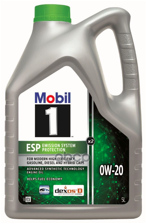 Mobil Масло моторное синтетическое Mobil 1 ESP X2 0W-20 5л (153685) 157784