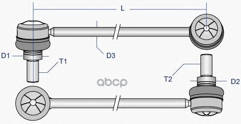 Тяга стабилизатора MOOG BMLS0485 Moog арт. BM-LS-0485