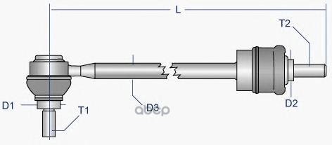 Тяга стабилизатора MOOG FD-LS-3274 Moog арт. FD-LS-3274