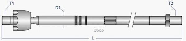 Тяга рулевая L (без наконечника) HONDA Civic HATCHBACK 06-12 MOOG HO-AX-7911 Moog арт. HO-AX-7911