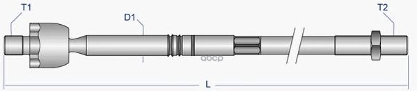 Тяга рулевая L=R MOOG HY-AX-2646 Moog арт. HY-AX-2646