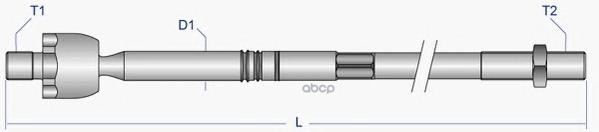Тяга рулевая L=R (без наконечника) MB W638 (Vito) MOOG ME-AX-6341 Moog арт. ME-AX-6341