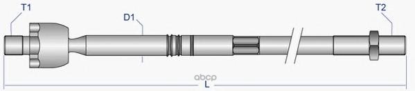 Тяга рулевая L=R (без наконечника) MITSUBISHI Carisma 95-06 MOOG MI-AX-2771 Moog арт. MI-AX-2771