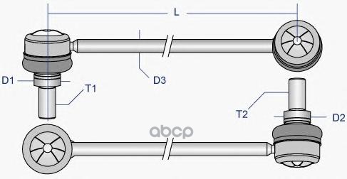 Тяга стабилизатора R MOOG NI-LS-2798 Moog арт. NI-LS-2798