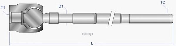 Тяга Рулевая Opel Corsa C  Van  Combo Moog арт. op-ax-0432