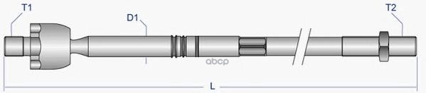 Тяга Рулевая L,R, Без Наконечника Moog Op-Ax-2083 Moog арт. OP-AX-2083