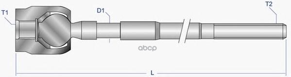 Тяга рулевая L=R (без наконечника) CHEVROLET Captiva/OPEL Antara MOOG OP-AX-7221 Moog арт. OP-AX-7221