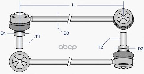 Тяга переднего стабилизатора L=R ! OPEL Astra G/H/Zafira A /сталь MOOG OP-LS-0515 Moog арт. OP-LS-0515