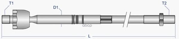 Тяга рулевая L=R (без наконечника) VW T5/Multivan 03-> MOOG VO-AX-2313 Moog арт. VO-AX-2313