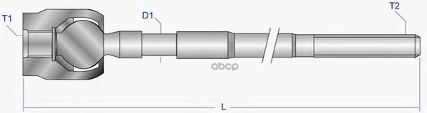 Тяга Рулевая L,R, Без Наконечника Moog Vo-Ax-7107 Moog арт. VO-AX-7107