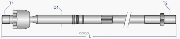 Тяга рулевая L=R (без наконечника) MITSUBISHI Carisma MOOG VV-AX-0027 Moog арт. VV-AX-0027