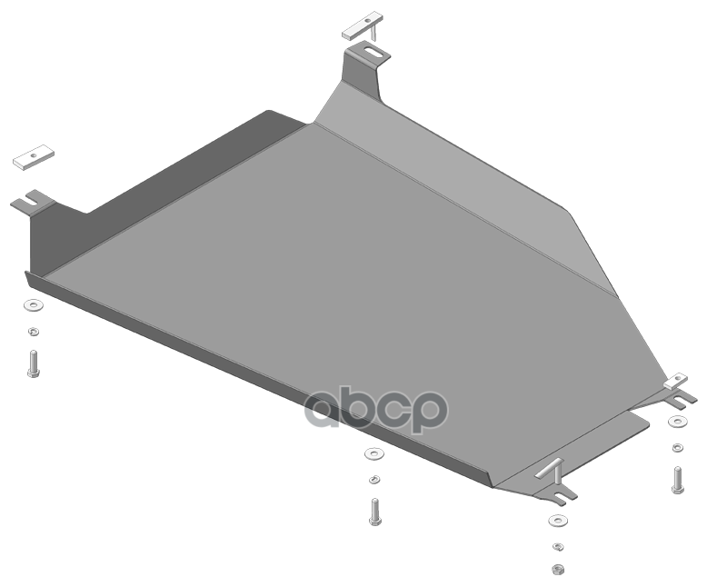 Защита Стальная Ford Kuga 2013-2019 Внедорожник Motodor 00756 Motodor арт. 00756