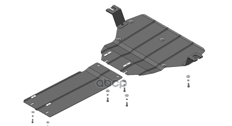 Защита Стальная Mercedes-Benz V-Class 2014- Вэн Motodor арт. 01233