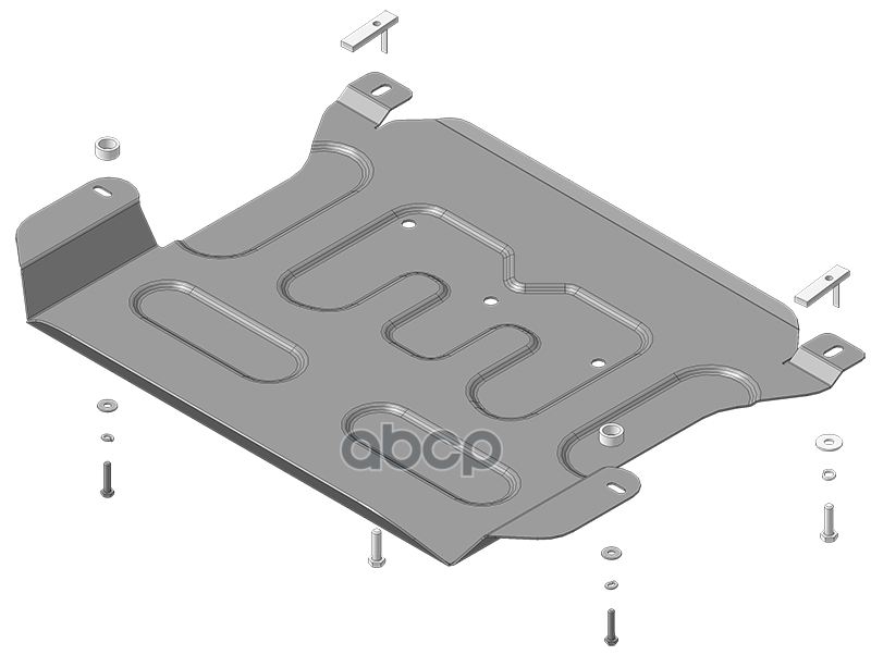 Усиленная Защита Картера Двигателя, Кпп (2 Мм, Сталь) Для Hyundai Tucson 2021- Motodor арт. 70903