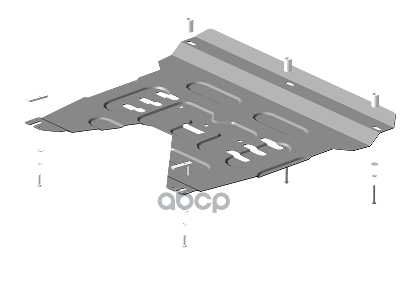 Защита Стальная Kia Sorento Prime 2015-2017 Внедорожник Motodor 71008 Motodor арт. 71008