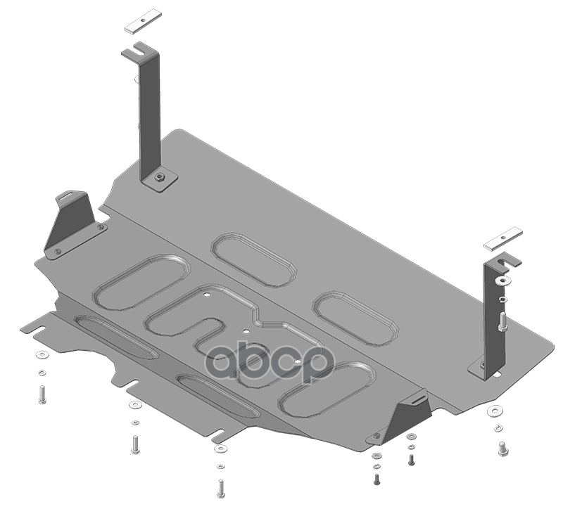 Защита Стальная Volkswagen Golf Vii 2012-2019 Хэтчбек, Универсал Motodor 72303 Motodor арт. 72303