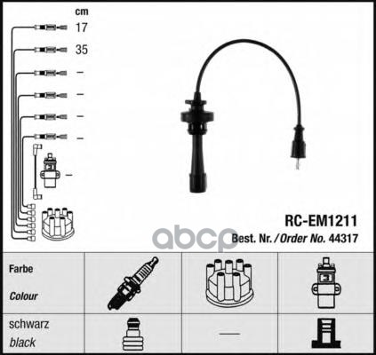 Комплект в/в проводов RC-EM1211 NGK арт. 44317