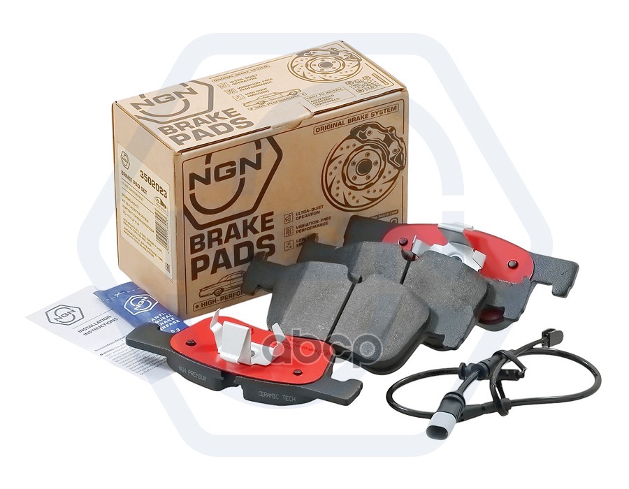 Колодки тормозные керамические  передние BMW 1(F20/F21) 11> / 3(F30) 11> NGN арт. 3502023