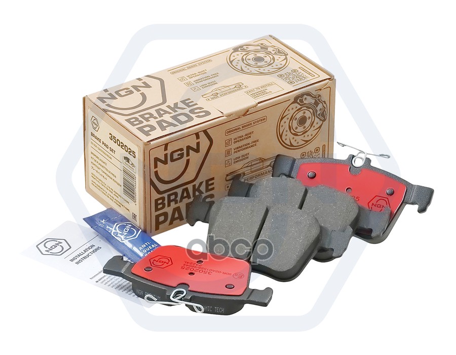 Колодки тормозные керамические  задние AUDI A3 12> / TT 14>  SKODA Superb III 15>  VW Golf VII 12> / NGN арт. 3502025