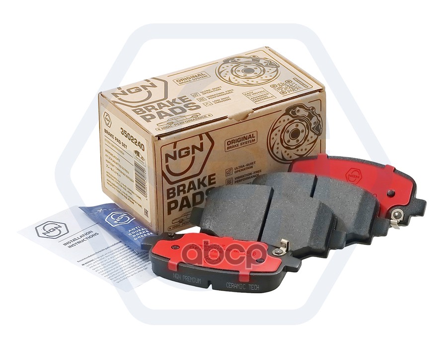 Колодки тормозные керамические  задние JEEP Renegade 14> / Compass 14> / Commander 21>  FIAT 500X 14 NGN арт. 3502240