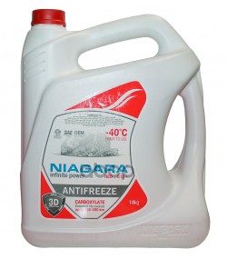 Жидкость охлаждающая Антифриз Ниагара G12+ (карбоксилатный)(красный) 5 кг 001001001011 NIAGARA арт. 001001001011
