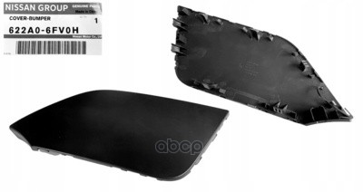 Заглушка переднего бампера NISSAN 622A06FV0H NISSAN арт. 622A06FV0H